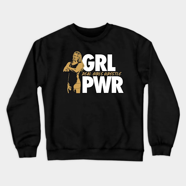 GRL PWR Crewneck Sweatshirt by AirborneArtist